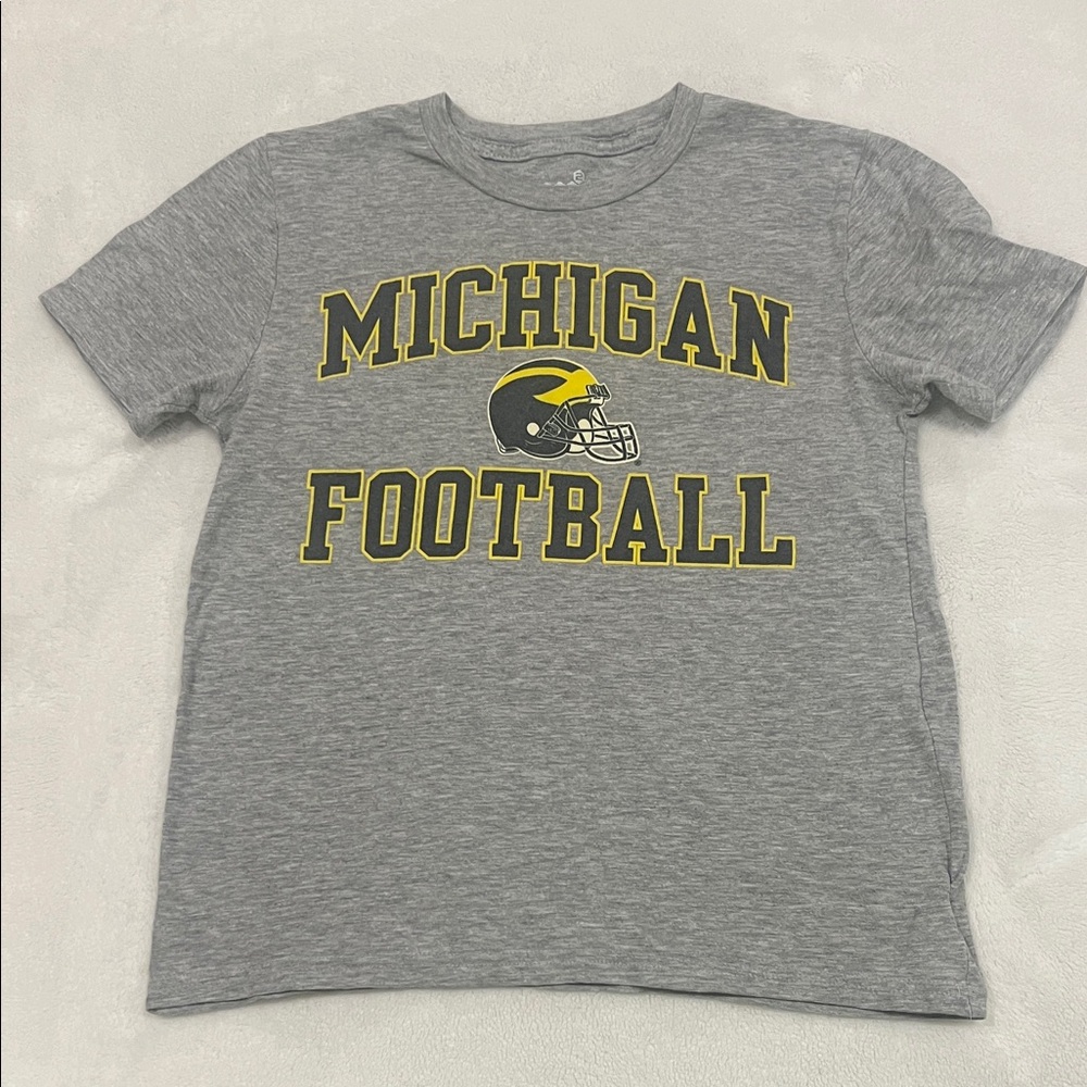 Youth Michigan Football Gray T-Shirt